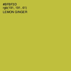 #BFBF3D - Lemon Ginger Color Image