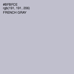 #BFBFCE - French Gray Color Image