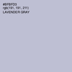 #BFBFD3 - Lavender Gray Color Image