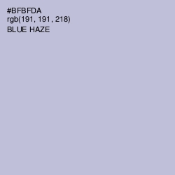 #BFBFDA - Blue Haze Color Image