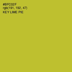 #BFC02F - Key Lime Pie Color Image
