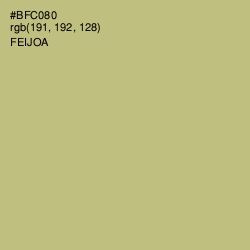 #BFC080 - Feijoa Color Image