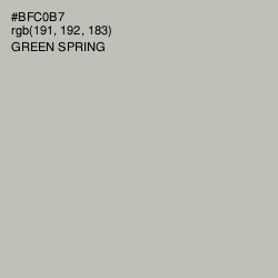 #BFC0B7 - Green Spring Color Image