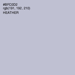 #BFC0D2 - Heather Color Image