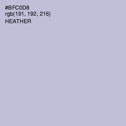 #BFC0D8 - Heather Color Image