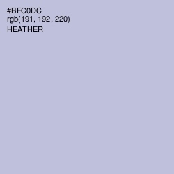 #BFC0DC - Heather Color Image