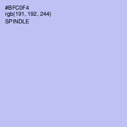 #BFC0F4 - Spindle Color Image