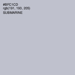 #BFC1CD - Submarine Color Image