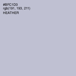 #BFC1D3 - Heather Color Image
