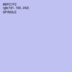 #BFC1F2 - Spindle Color Image