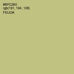 #BFC280 - Feijoa Color Image