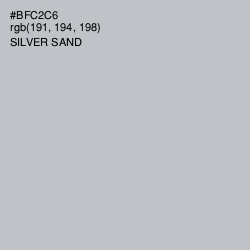 #BFC2C6 - Silver Sand Color Image