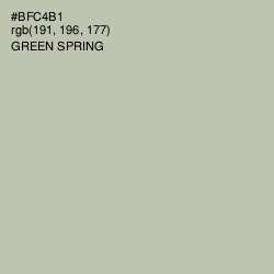 #BFC4B1 - Green Spring Color Image