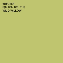 #BFC56F - Wild Willow Color Image