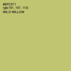 #BFC571 - Wild Willow Color Image
