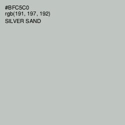 #BFC5C0 - Silver Sand Color Image