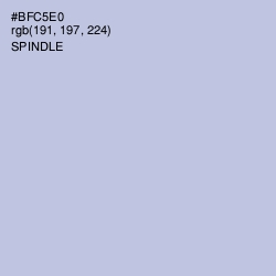 #BFC5E0 - Spindle Color Image