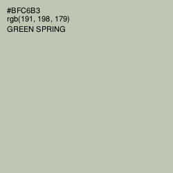 #BFC6B3 - Green Spring Color Image