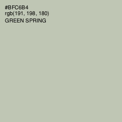 #BFC6B4 - Green Spring Color Image