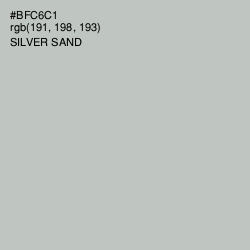 #BFC6C1 - Silver Sand Color Image