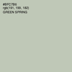 #BFC7B6 - Green Spring Color Image