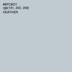 #BFCBD1 - Heather Color Image