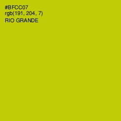 #BFCC07 - Rio Grande Color Image