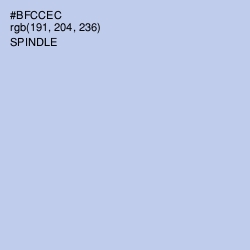 #BFCCEC - Spindle Color Image