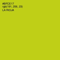 #BFCE17 - La Rioja Color Image
