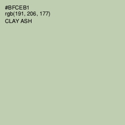 #BFCEB1 - Clay Ash Color Image