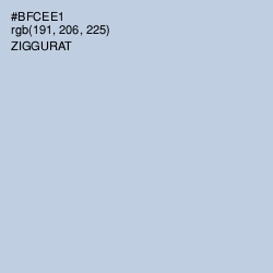 #BFCEE1 - Ziggurat Color Image