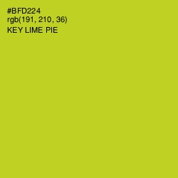 #BFD224 - Key Lime Pie Color Image