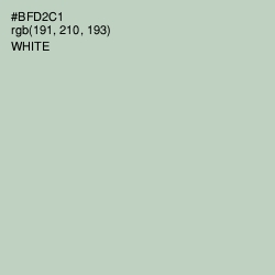 #BFD2C1 - Surf Color Image