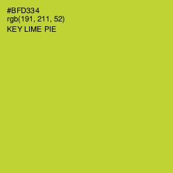 #BFD334 - Key Lime Pie Color Image