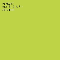 #BFD347 - Conifer Color Image