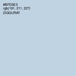 #BFD3E3 - Ziggurat Color Image