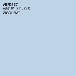 #BFD3E7 - Ziggurat Color Image