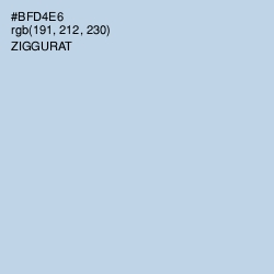 #BFD4E6 - Ziggurat Color Image