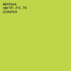 #BFD54A - Conifer Color Image