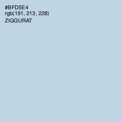 #BFD5E4 - Ziggurat Color Image