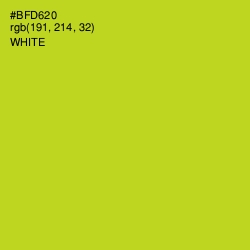 #BFD620 - Key Lime Pie Color Image