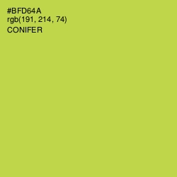 #BFD64A - Conifer Color Image