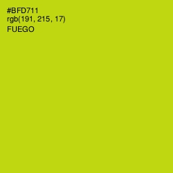 #BFD711 - Fuego Color Image