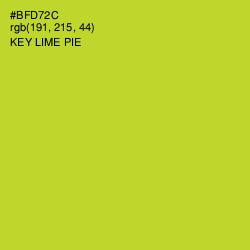 #BFD72C - Key Lime Pie Color Image