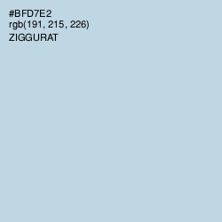 #BFD7E2 - Ziggurat Color Image