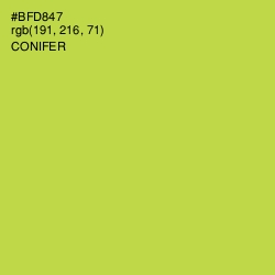 #BFD847 - Conifer Color Image