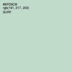 #BFD9CB - Surf Color Image