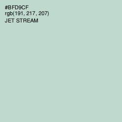 #BFD9CF - Jet Stream Color Image