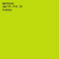 #BFDA0C - Fuego Color Image