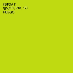 #BFDA11 - Fuego Color Image